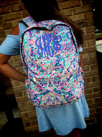 Custom Printed Monogram Backpacks