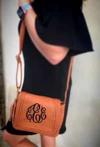 Marie Neutral Monogram Crossbody