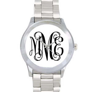 Monogram Watch: White/ Black