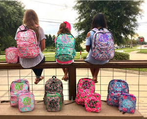 Custom Printed Monogram Backpacks