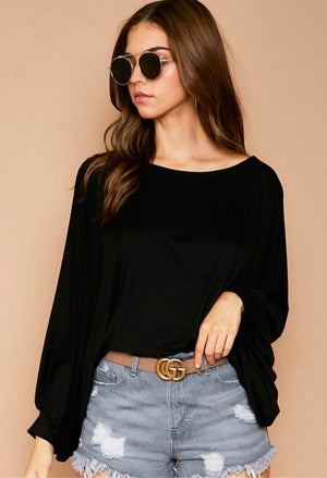 Over You: Solid Knit Top