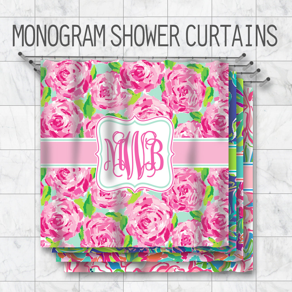 KK's Monogram Shower Curtains