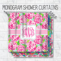 KK's Monogram Shower Curtains