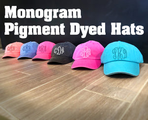 Monogram Pigment Dyed Hats