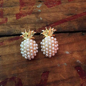 Pearl Pineapple Studs