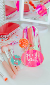 Get It Girl: Iridescent Pencil Case