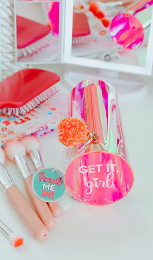 Get It Girl: Iridescent Pencil Case