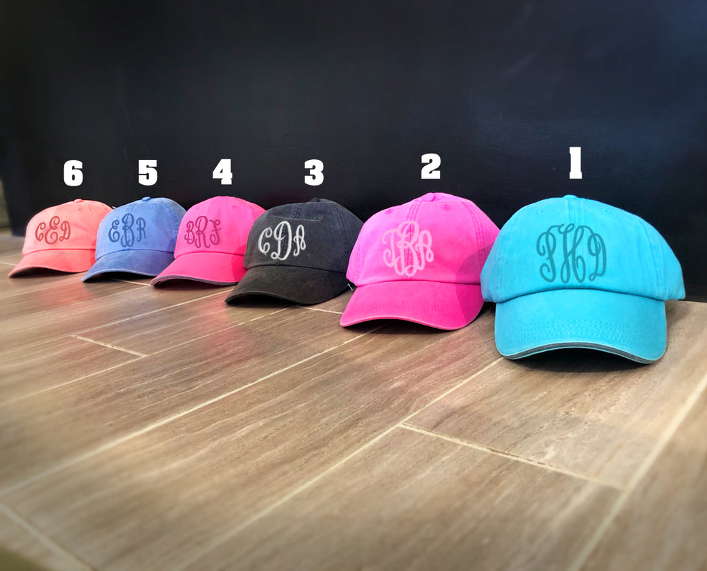 Monogram Pigment Dyed Hats