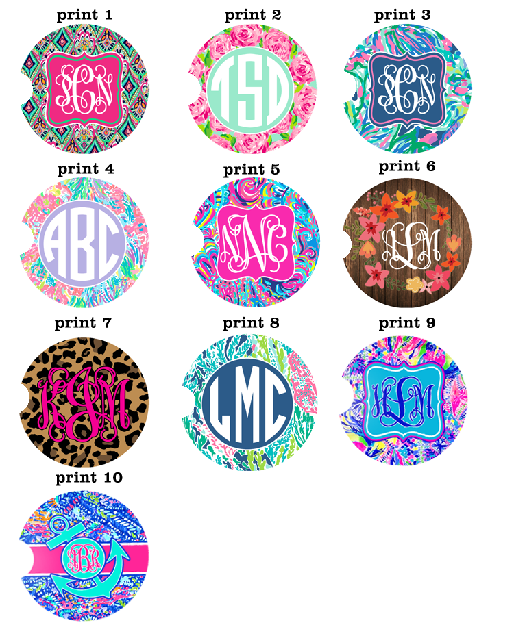 Monogram Acrylic Coaster Set – Artisan Stamp