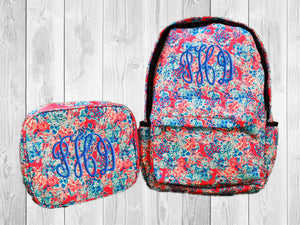 Custom Printed Monogram Backpacks