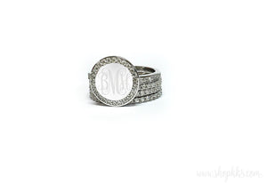 Stacked on You TWO : Sterling Silver Stack-able Ring Set