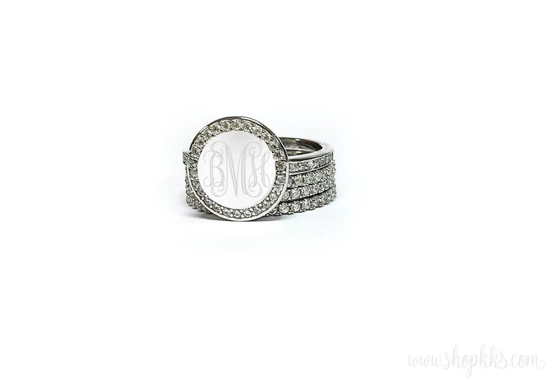Stacked on You TWO : Sterling Silver Stack-able Ring Set
