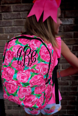 Custom Printed Monogram Backpacks