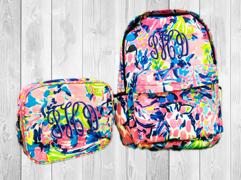 Custom Printed Monogram Backpacks