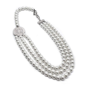 Emmie: Triple Pearl Necklace