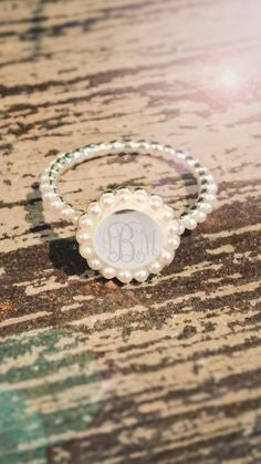 Perfectly Pearl Monogram Ring