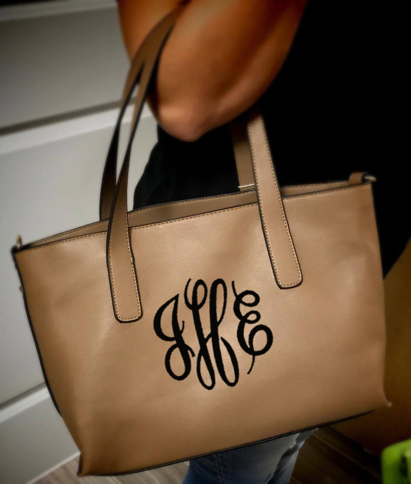 Tan Two in One Monogram Handbag