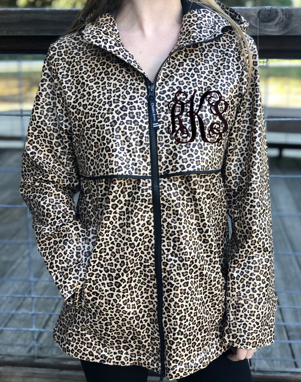 Monogram Charles River Rain Jacket: Animal Prints