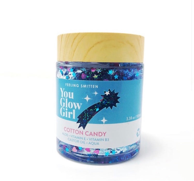 You Glow Girl! Cotton Candy Glitter Mask