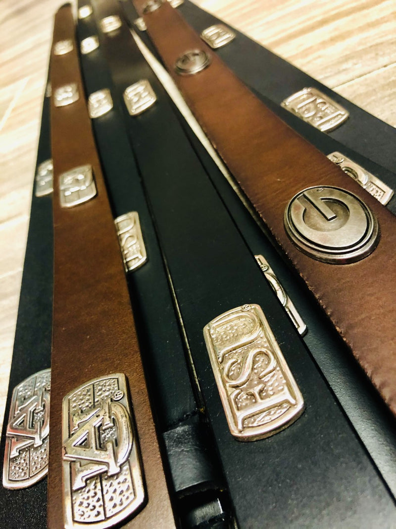 Leather Game Day Concho Belts
